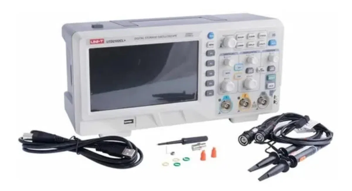 Oscilloscope numérique UTD2102CL à 2 canaux, 100 MHz, 500 MSa/s, 5000 wfms/s