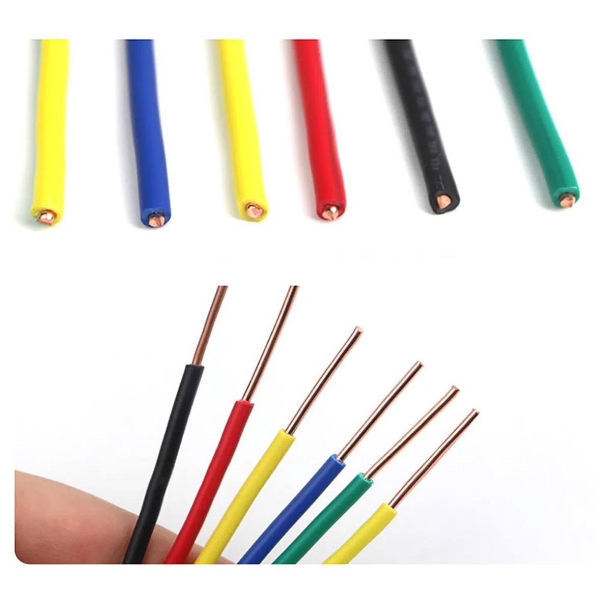 Fil électrique flexible, câble électrique 14 AWG, fil de cuivre massif 220