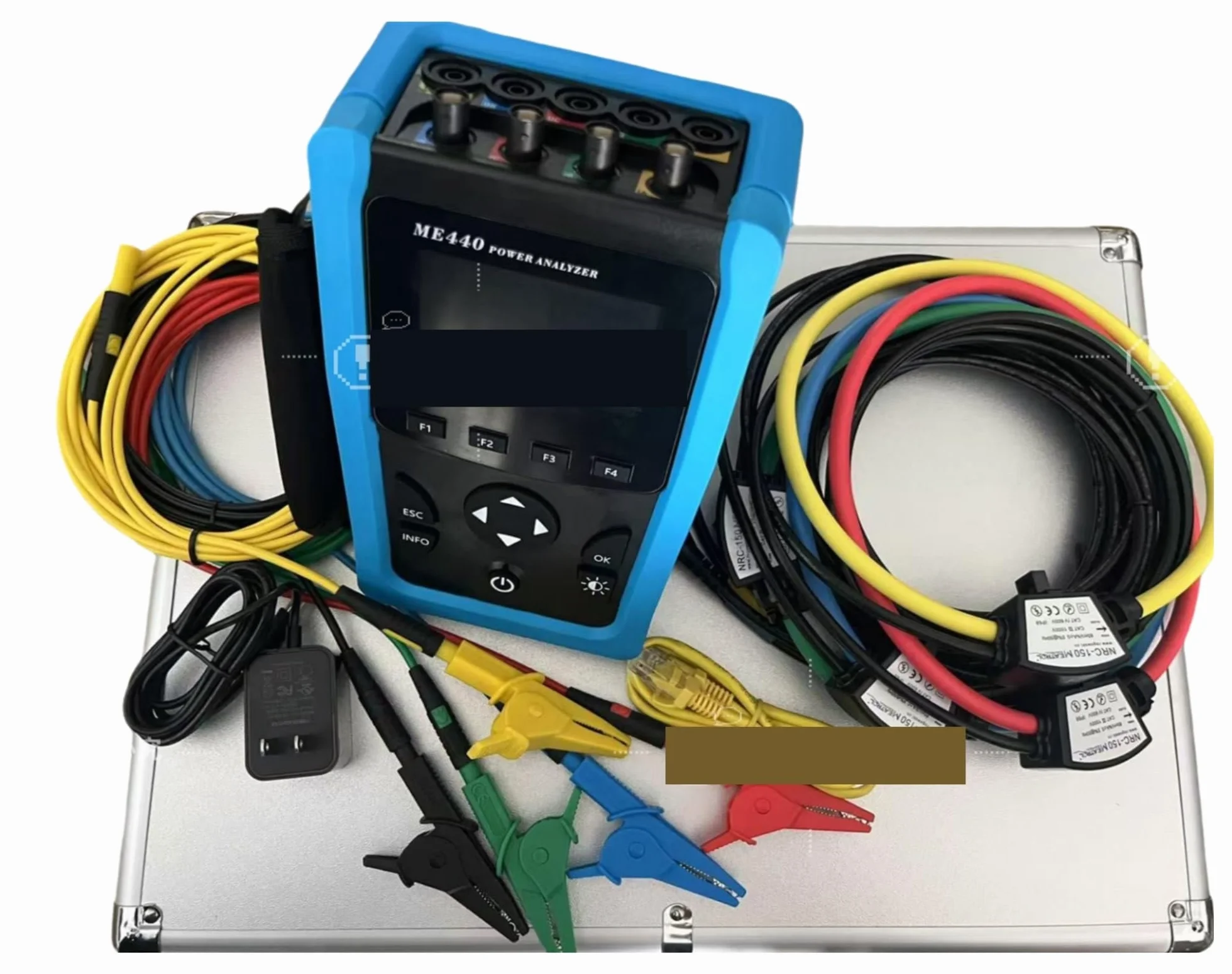 Analyseur de puissance, Analyseur de qualité puissance ME440, Instrument test réseau électrique portatif: tension, courant, triphasée(Host 150mm coil 20 3KA)