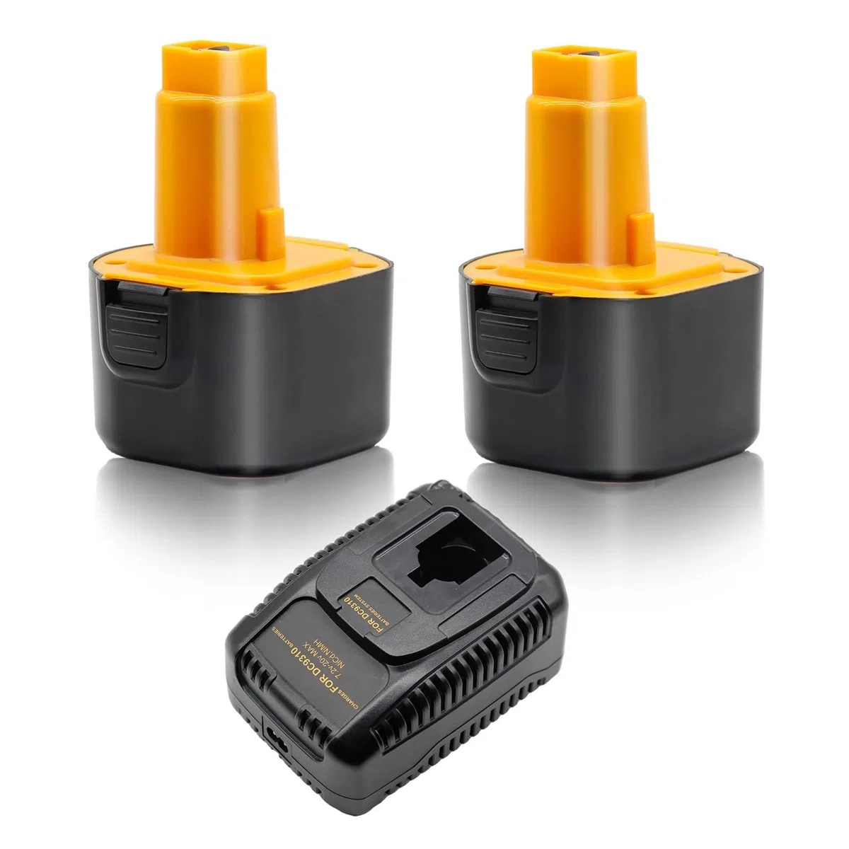 Batterie NiMH 12V 4000mAh Compatible avec Dewalt 12V DC9071 DC9074 DW9071 DW9072 DE9037 DE9071 DE9072 DE9075 DE9501 Batterie pour outils électriques Adaptation précise : Compatible avec la batterie De