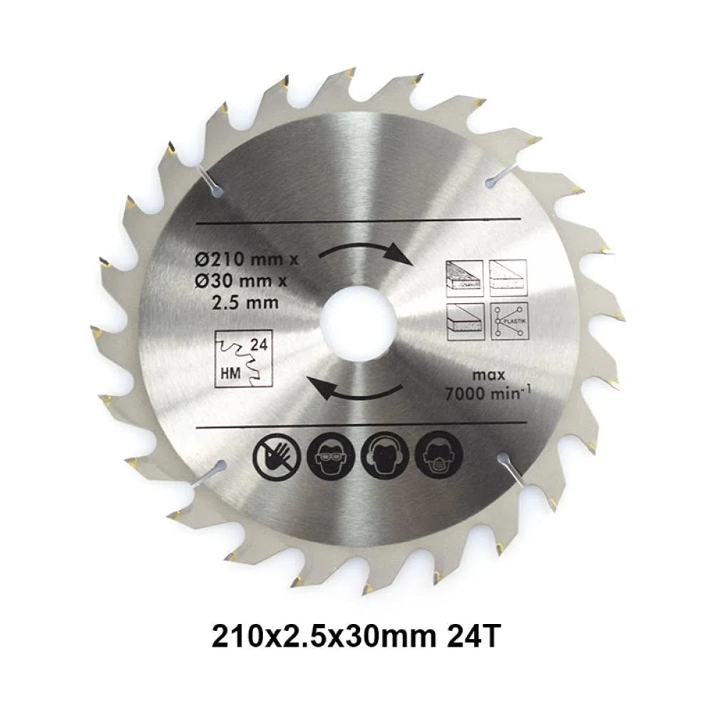 Lame de scie circulaire 210x30mm 24T 48T 60T 80T TCT TCT TCT DISQUE DE COUPE DE COUPE DE BOIS POUR POWER POWER