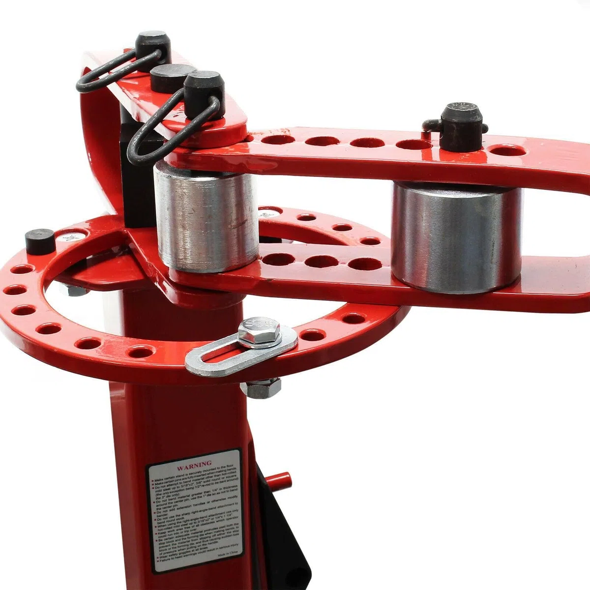 Cintreuse de tubes sur pied presse atelier cintrer manuelle carré rond plat acier plier rouge 16_0000773