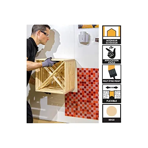 Lot de 24 mastics colle multi-usages SIKA Sikaflex 11 FC Purform - Marron - 300 ml