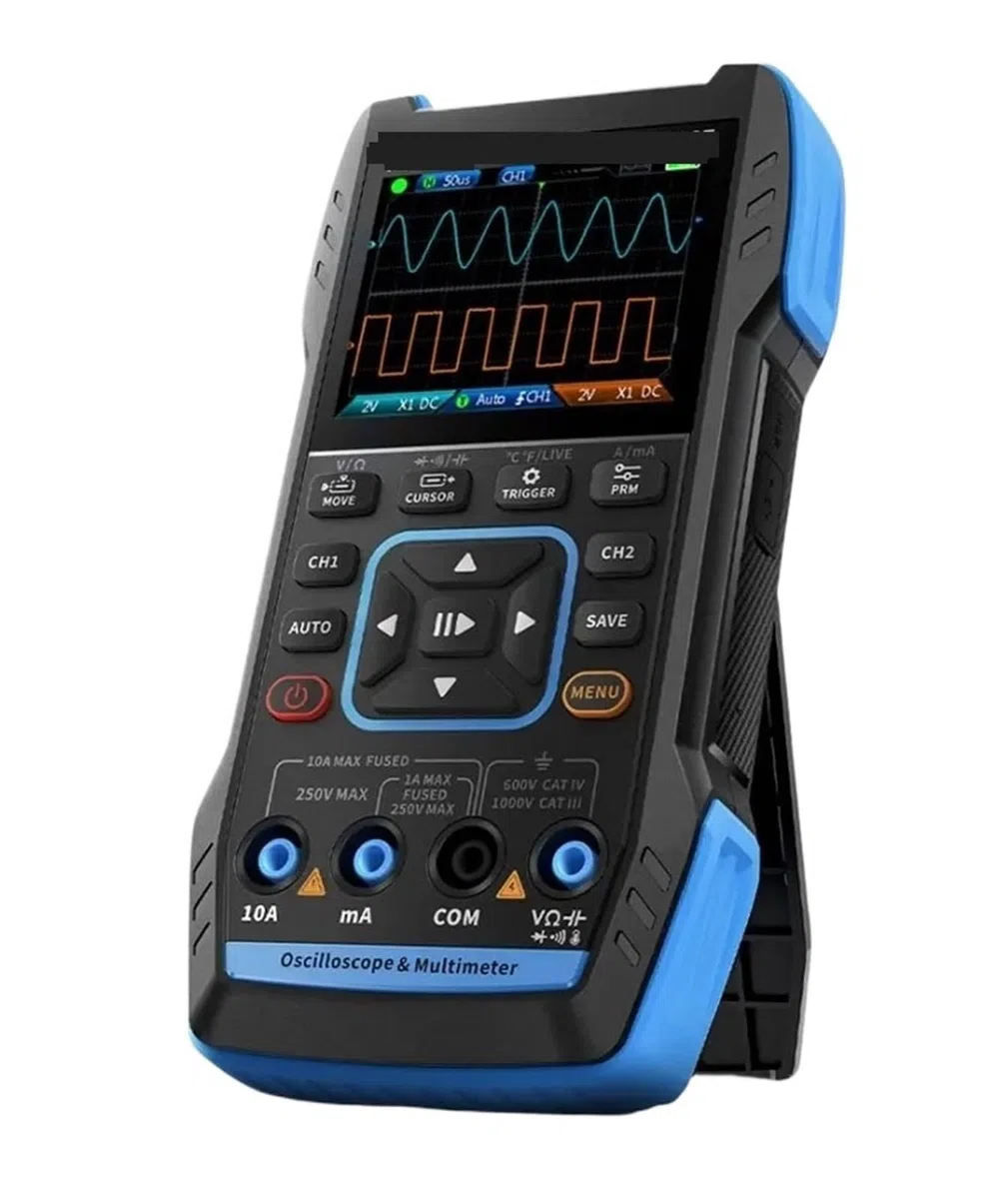 Multimetre Numerique, Oscilloscope portatif, multimètre, générateur DDS, 10 MHz, 50 Msa/s, 10000 points, test de tension, de courant, de condensateur, de résistance et de diode