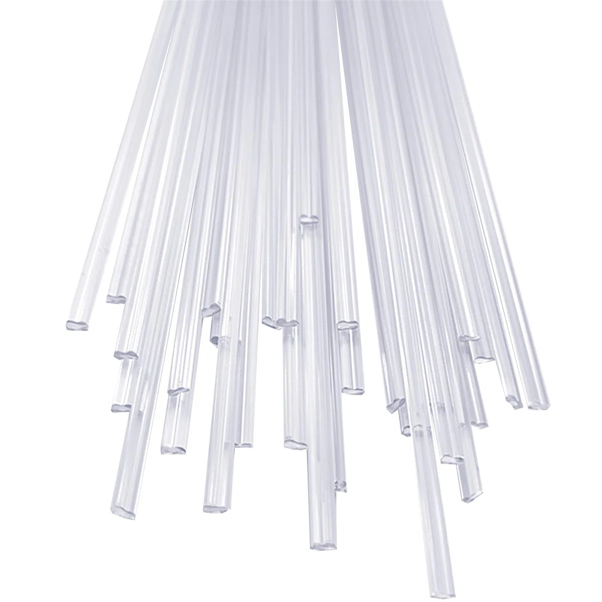 Baguettes de soudure en PVC transparent 1 kg – Baguettes de soudure en plastique UPVC CPVC 5 mm x 2,5 mm x 1,2 m(PVC)